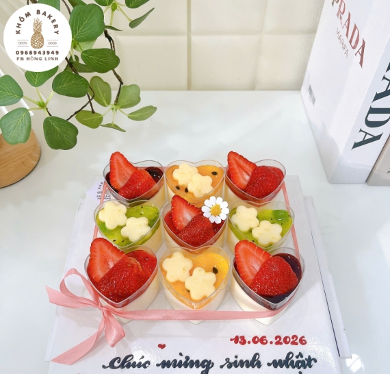 Sét bánh Pannacotta  9 cup hot 