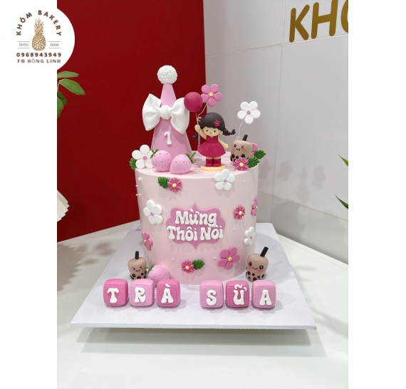 Bánh thôi nôi đẹp dành cho bé gái hot 