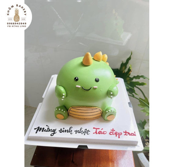 Bánh kem tạo hình khủng long 