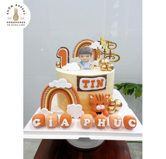 Bánh kem tạo hình bé trai siêu cute 
