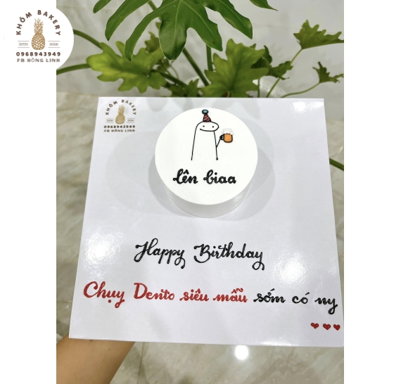 Bánh Kem Hàn Quốc Tông Trắng 