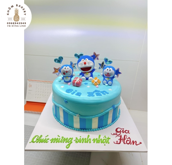 Bánh sinh nhật Đô rê mon cho trai