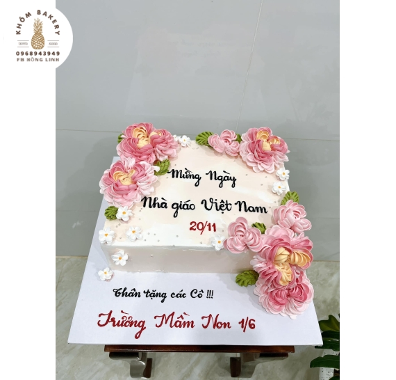 Bánh chúc mừng ngày nhà giáo 