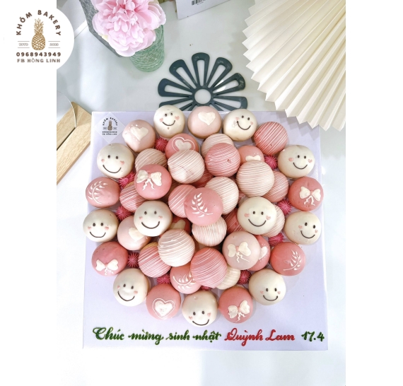 Bánh kem sudai mừng sinh nhật mẫu hot 2025 tone hồng