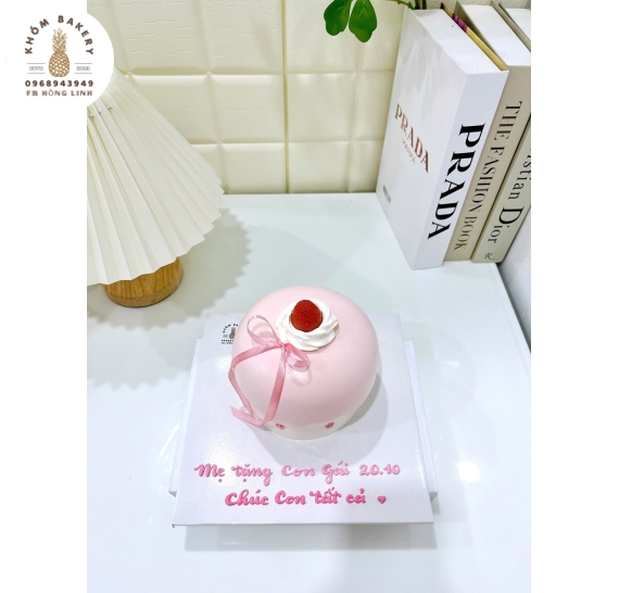 Mẫu bánh hàn quốc nấm hồng dành cho nữ