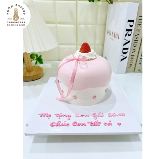 Mẫu bánh hàn quốc nấm hồng dành cho nữ