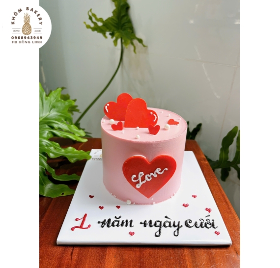 Bánh Kem Hàn Quốc Hồng Nhạt - Dịu Dàng & Lãng Mạn