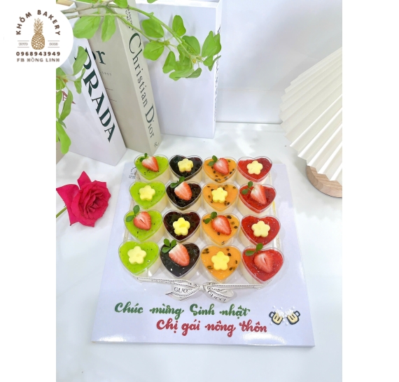 Sét Pannacotta đủ vị mừng sinh nhật bạn thân