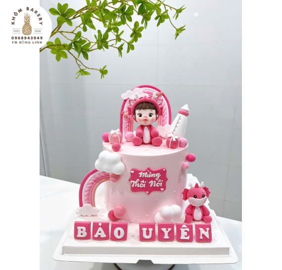 Bánh thôi nôi tạo hình dành cho công chúa