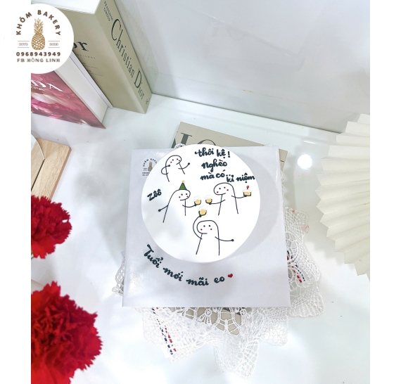 Bánh Kem Hàn Quốc vẻ chibi dành cho bạn thân