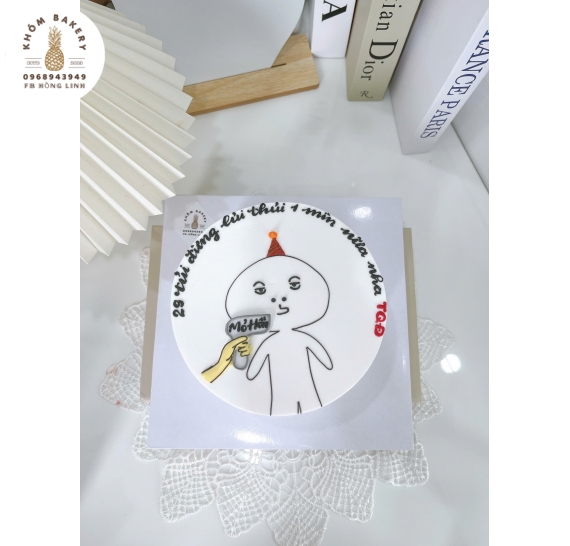 Bánh Kem Hàn Quốc vẻ hình chibi nhây bựa 