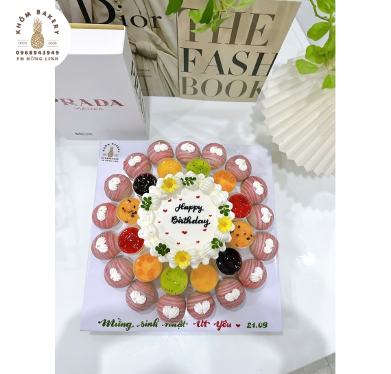 Bánh su kem kết hợp giữa bánh kem bắp và panacotta