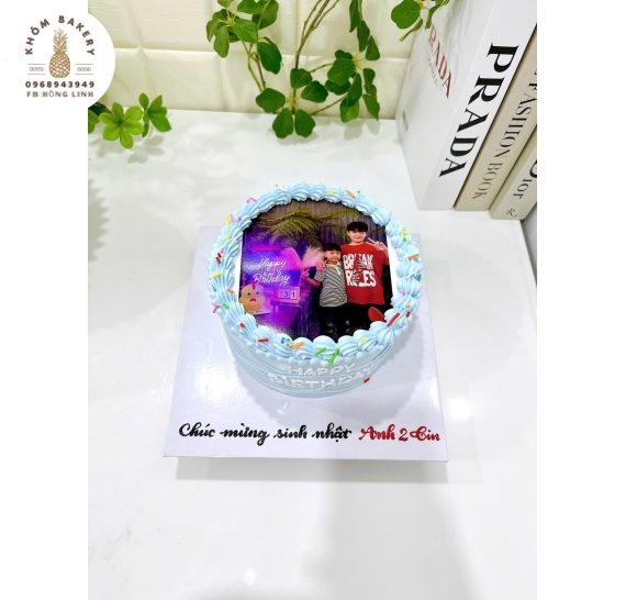 Bánh sinh nhật dành cho bé trai ,in ảnh cá nhân chúc mừng