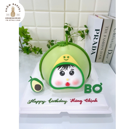 Bánh sinh nhật dành cho bé trai yêu thích quả bơ