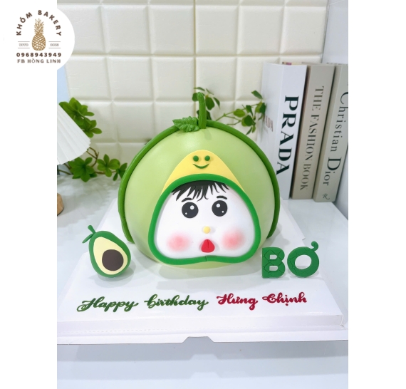 Bánh sinh nhật dành cho bé trai yêu thích quả bơ