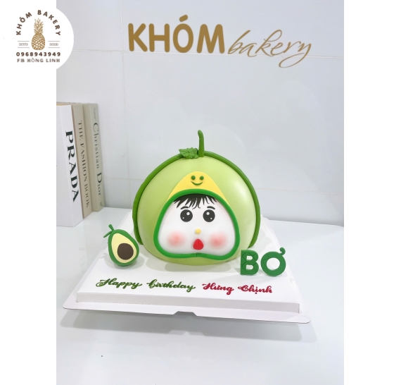 Bánh sinh nhật dành cho bé trai yêu thích quả bơ