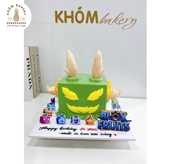Bánh sinh nhật tạo hình 3d Trái Ác Quỷ  BloxFruit siêu đáng yêu tặng bé trai