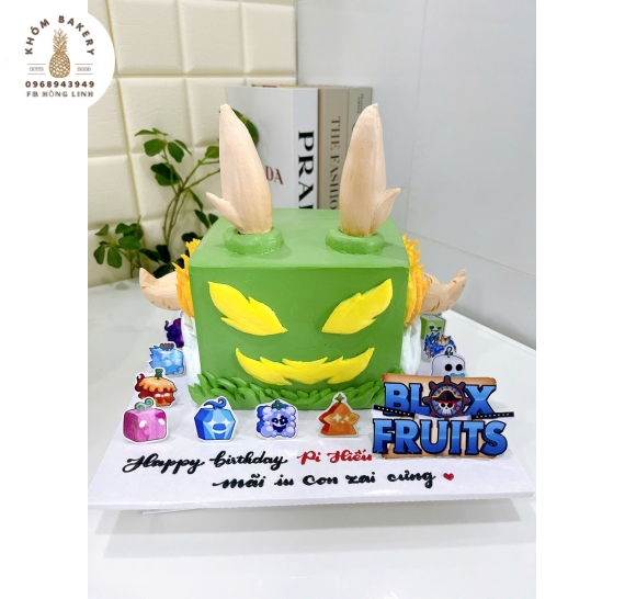 Bánh sinh nhật tạo hình 3d Trái Ác Quỷ  BloxFruit siêu đáng yêu tặng bé trai