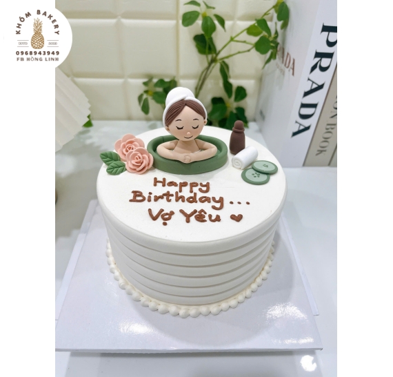Bánh kem dành cho team mê spa,gội đầu dưỡng sinh