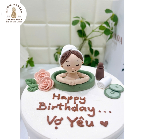 Bánh kem dành cho team mê spa,gội đầu dưỡng sinh