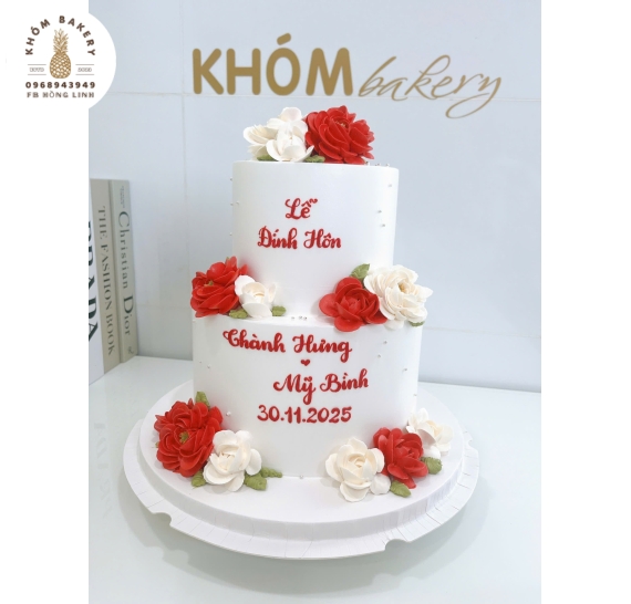 Bánh kem cưới hiện đại năm 2025