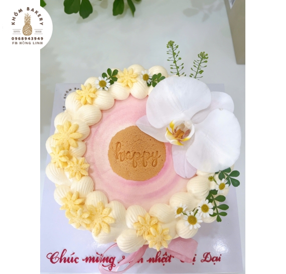 Bông lan trứng muối trang trí hoa lan