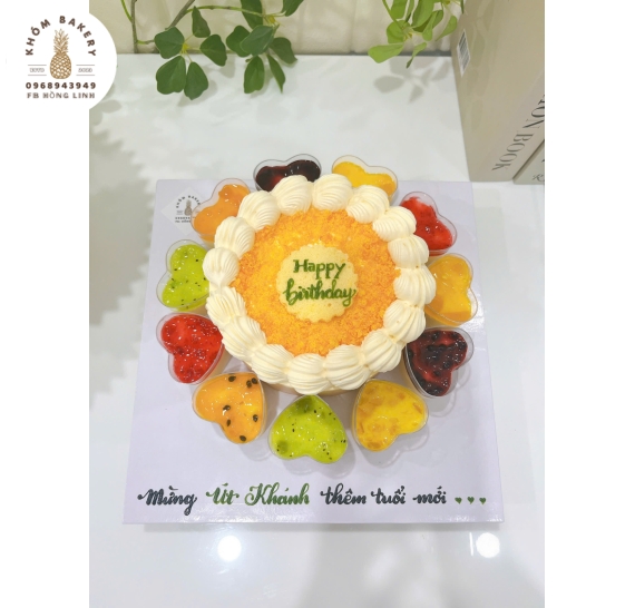 Bông lan trứng muối kèm Pannacotta 