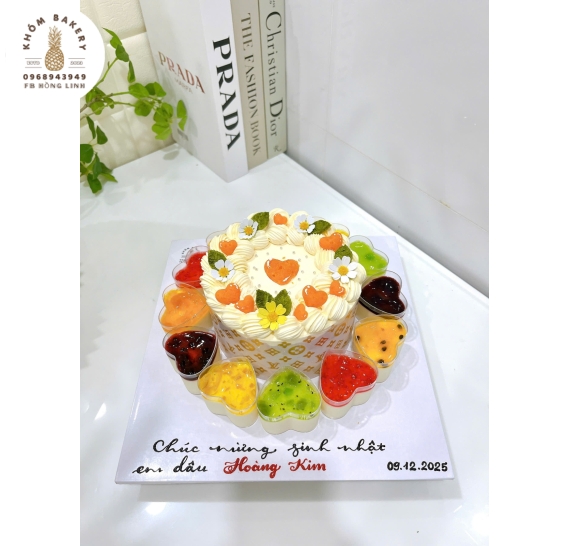 Bông lan trứng muối và Pannacotta mẫu bánh đẹp