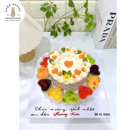 Bông lan trứng muối và Pannacotta mẫu bánh đẹp