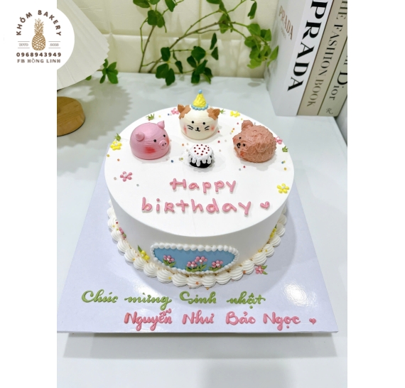 Bánh Kem Hàn Quốc dành tặng sinh nhật bé gái
