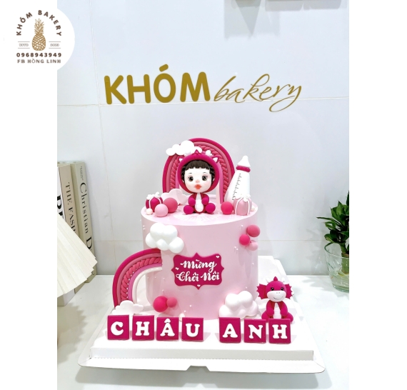 Bánh đầy tháng dành cho bé gái hot tại Long An