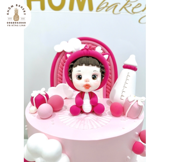 Bánh đầy tháng dành cho bé gái hot tại Long An