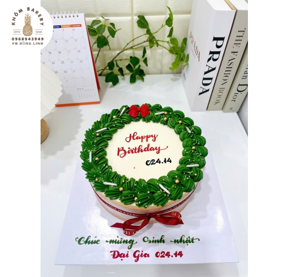 Bông lan trứng muối phiên bản Merry Christmas 