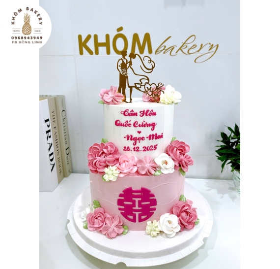 Bánh kem cưới cao cấp tại Khóm Bakery