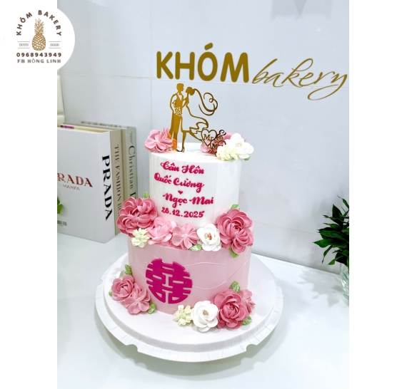 Bánh kem cưới cao cấp tại Khóm Bakery