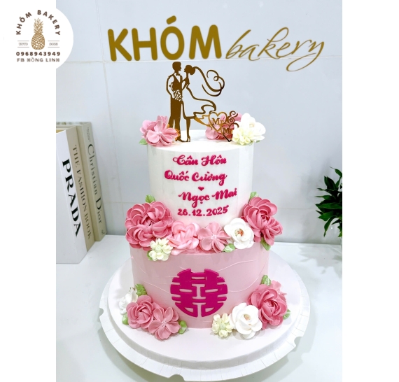 Bánh kem cưới cao cấp tại Khóm Bakery