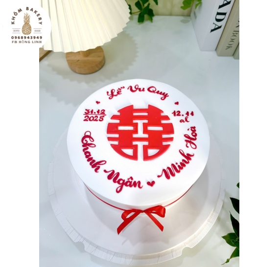 Bánh kem cưới 1 tầng ở long an