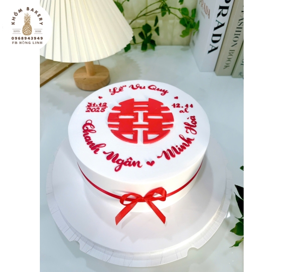 Bánh kem cưới 1 tầng ở long an