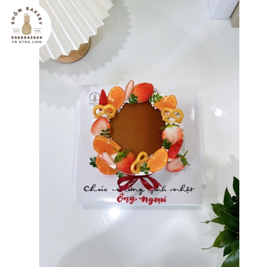 Rau câu flan cheese tặng ông ngoại 