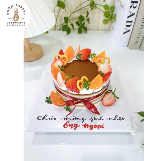 Rau câu flan cheese tặng ông ngoại 