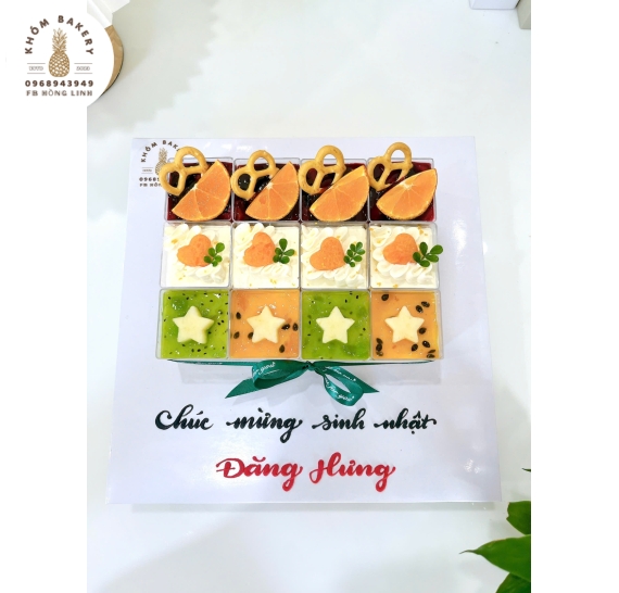 Sét bánh 9 cúp panna cotta đơn giản đầy đủ vị hot tại Long An