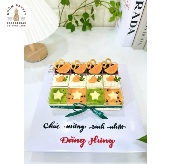 Sét bánh 9 cúp panna cotta đơn giản đầy đủ vị hot tại Long An