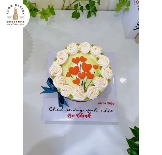 Bông lan trứng muối tao hình bó hoa xinh