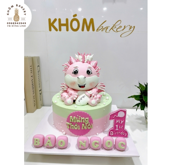 Bánh sinh nhật tạo hình 3d con rồng 