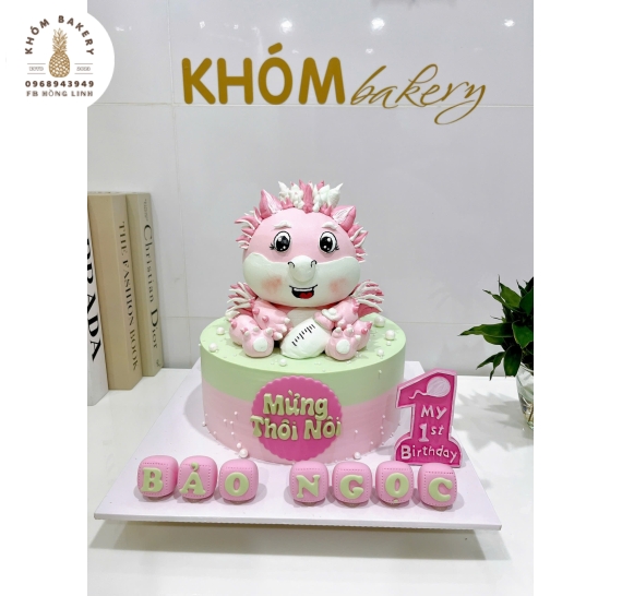 Bánh sinh nhật tạo hình 3d con rồng 