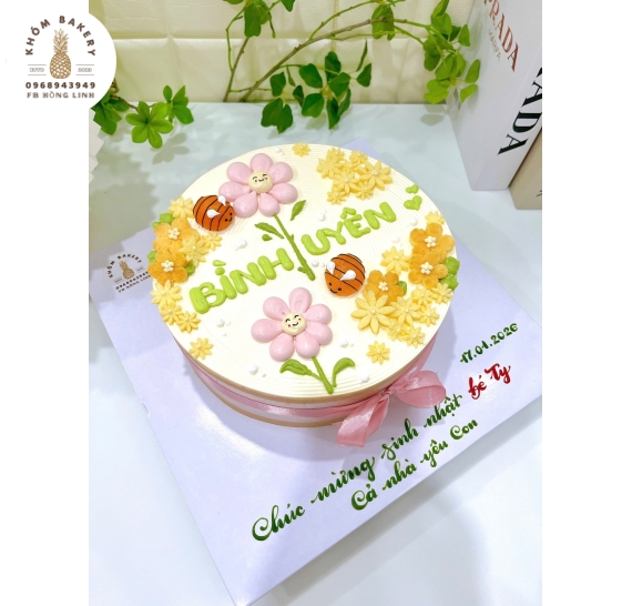 Bông lan trứng muối tao hình bó nhí xinh 