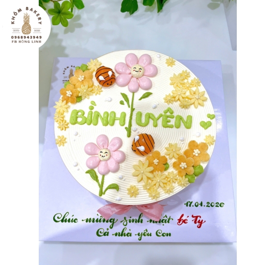 Bông lan trứng muối tao hình bó nhí xinh 