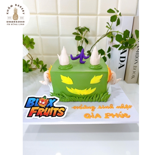 Bánh sinh nhật tạo hình 3d Trái Ác Quỷ  BloxFruit  tặng bé trai