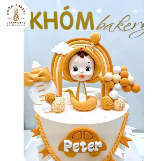 Bánh kem thôi nôi dành cho bé trai tuổi tỵ hot 2026