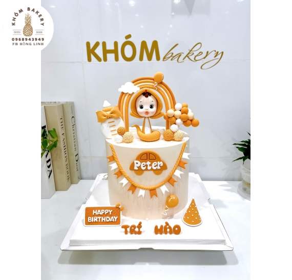 Bánh kem thôi nôi dành cho bé trai tuổi tỵ hot 2026